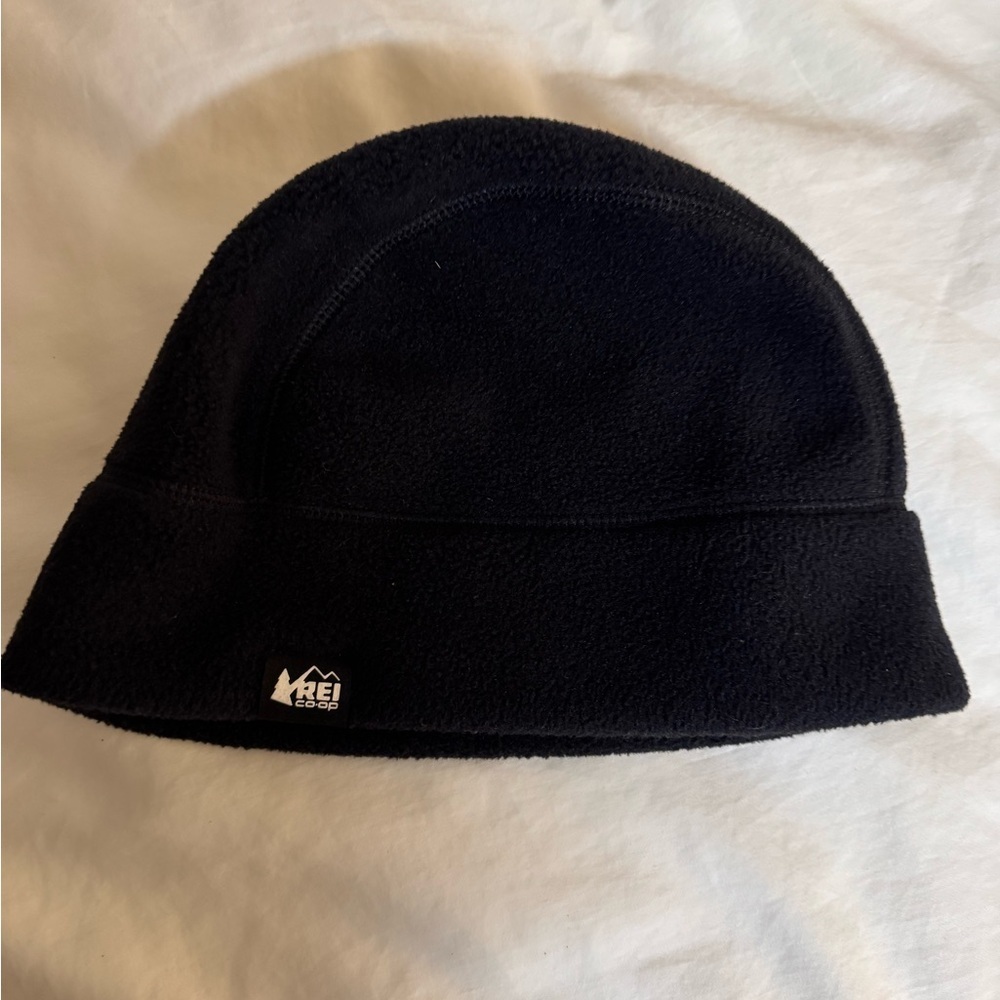 REI Midnight Black Fleece Hat